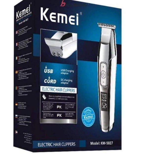 قیمت و خرید ماشین اصلاح موی صورت کیمی مدل KM-5027 ا ماشین اصلاح Chemical facial hair shaver model KM-5027